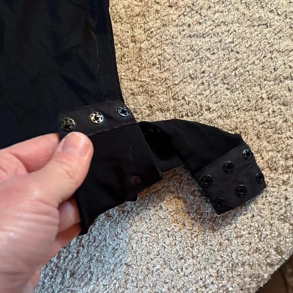 Zara XS Black Blazer Bodysuit - Picture 4 of 10